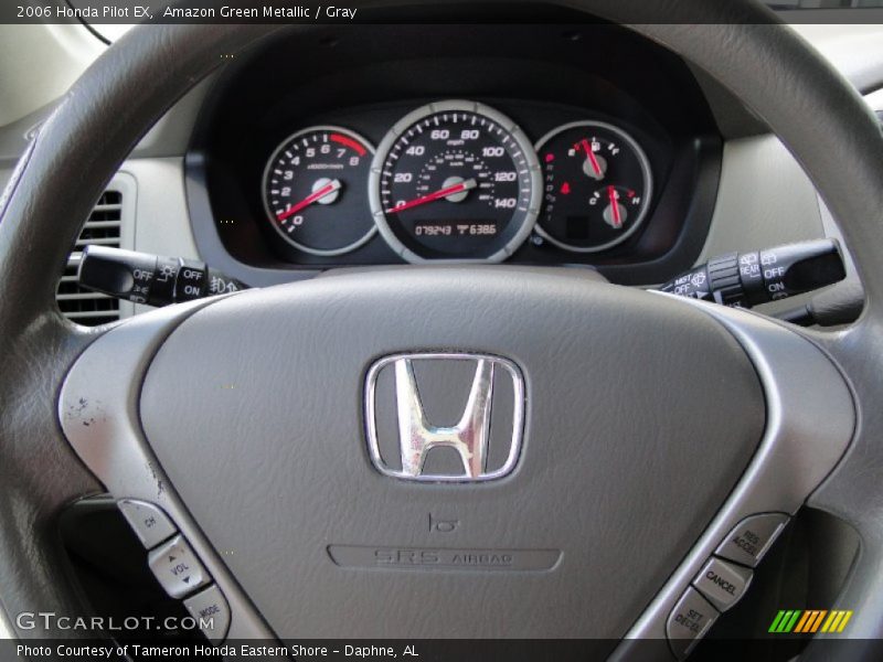 Amazon Green Metallic / Gray 2006 Honda Pilot EX