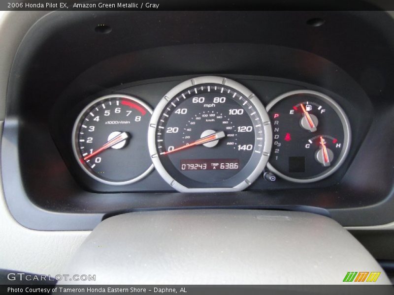 Amazon Green Metallic / Gray 2006 Honda Pilot EX