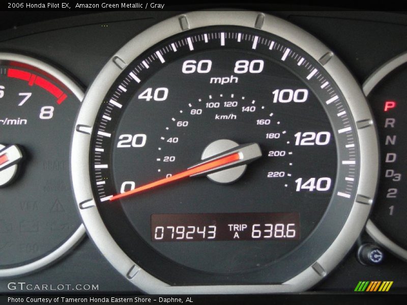 Amazon Green Metallic / Gray 2006 Honda Pilot EX