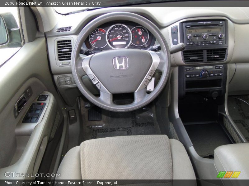 Amazon Green Metallic / Gray 2006 Honda Pilot EX