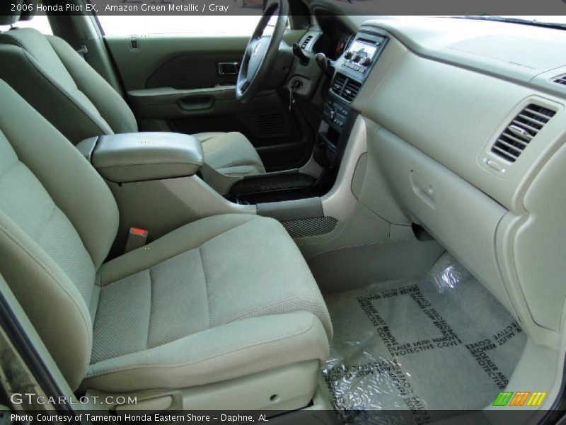 Amazon Green Metallic / Gray 2006 Honda Pilot EX