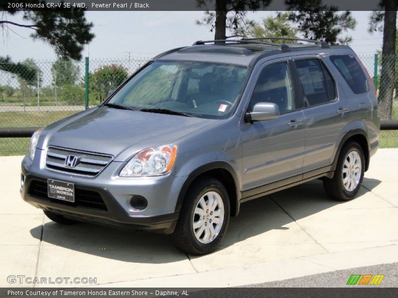 Pewter Pearl / Black 2006 Honda CR-V SE 4WD