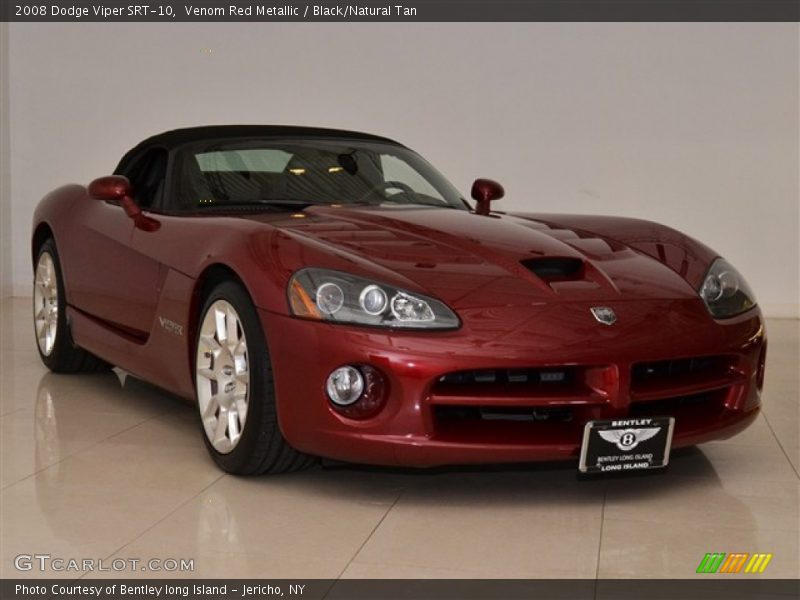Venom Red Metallic / Black/Natural Tan 2008 Dodge Viper SRT-10