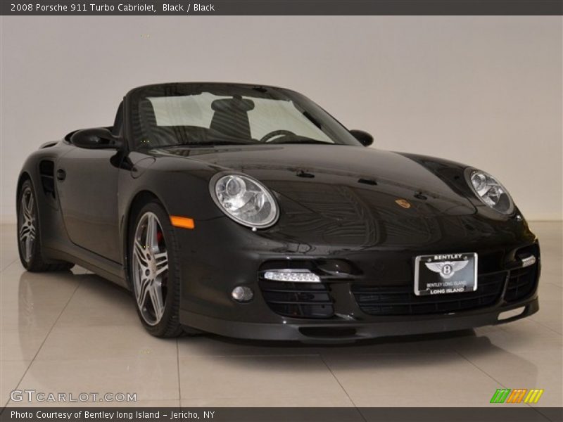 Black / Black 2008 Porsche 911 Turbo Cabriolet