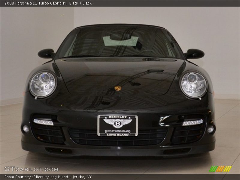 Black / Black 2008 Porsche 911 Turbo Cabriolet