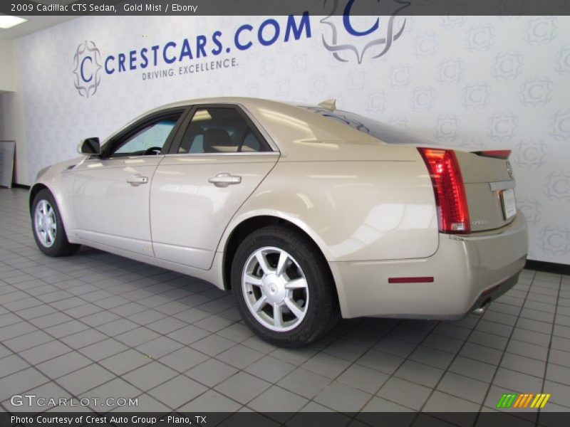 Gold Mist / Ebony 2009 Cadillac CTS Sedan