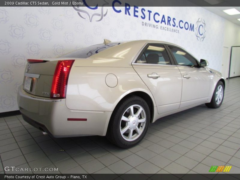 Gold Mist / Ebony 2009 Cadillac CTS Sedan