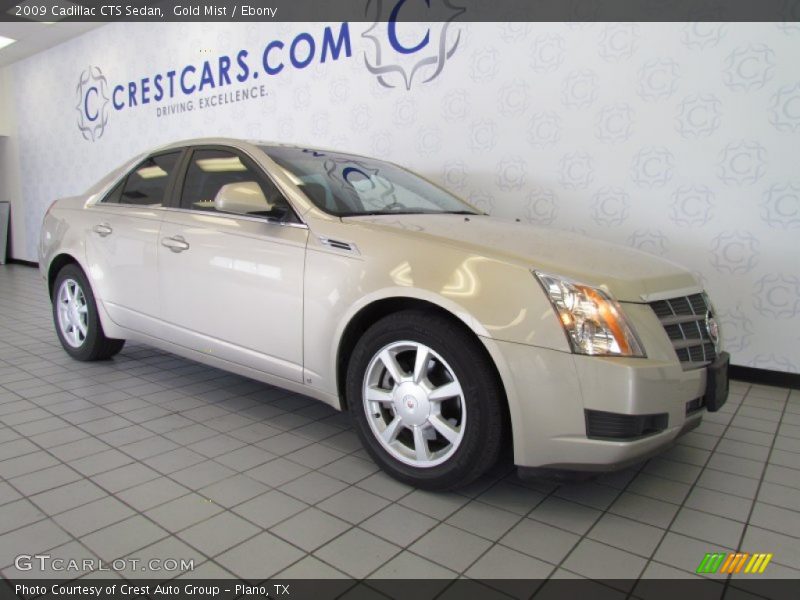 Gold Mist / Ebony 2009 Cadillac CTS Sedan