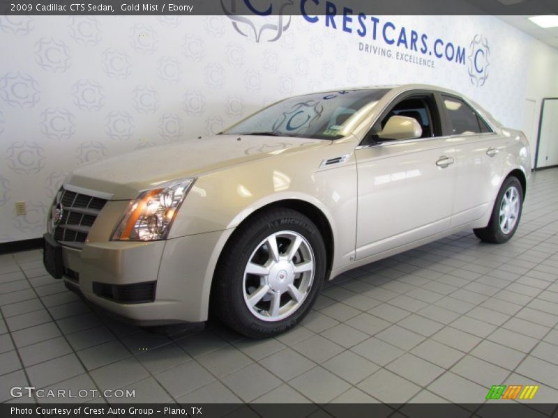Gold Mist / Ebony 2009 Cadillac CTS Sedan