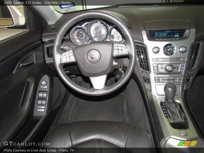 Gold Mist / Ebony 2009 Cadillac CTS Sedan