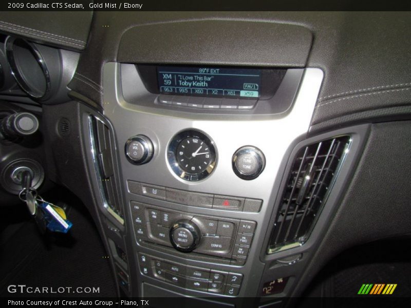 Gold Mist / Ebony 2009 Cadillac CTS Sedan