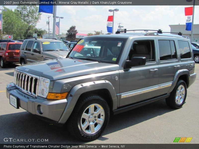 Mineral Gray Metallic / Dark Khaki/Light Graystone 2007 Jeep Commander Limited 4x4