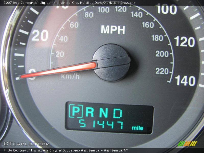 Mineral Gray Metallic / Dark Khaki/Light Graystone 2007 Jeep Commander Limited 4x4