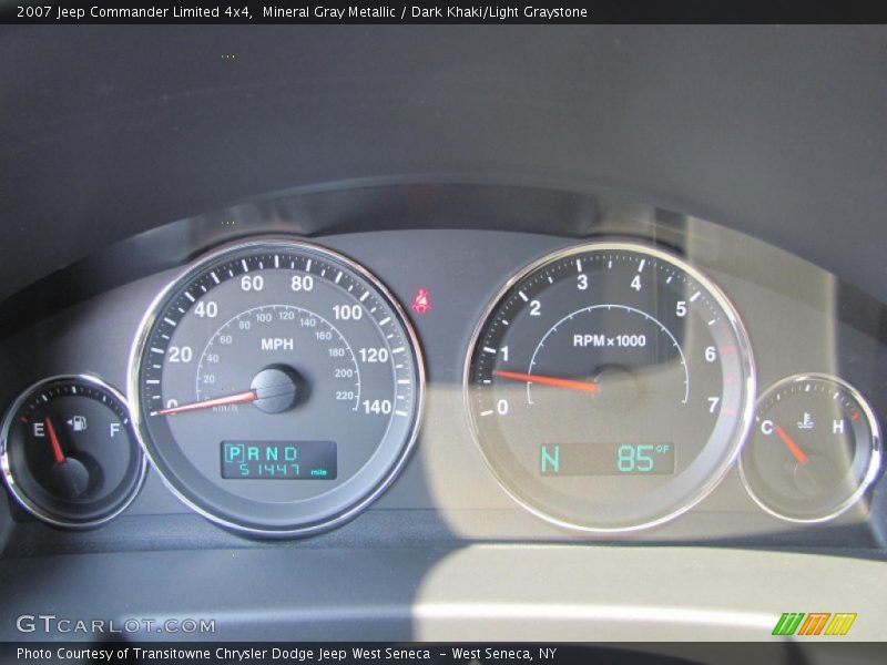 Mineral Gray Metallic / Dark Khaki/Light Graystone 2007 Jeep Commander Limited 4x4