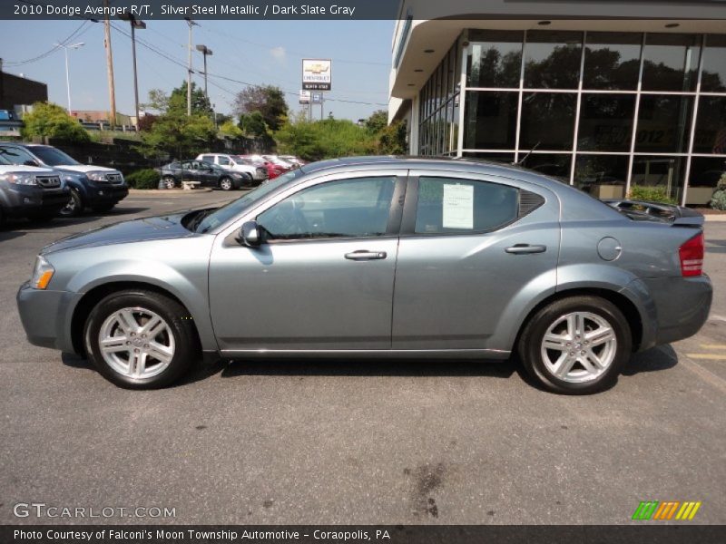 Silver Steel Metallic / Dark Slate Gray 2010 Dodge Avenger R/T