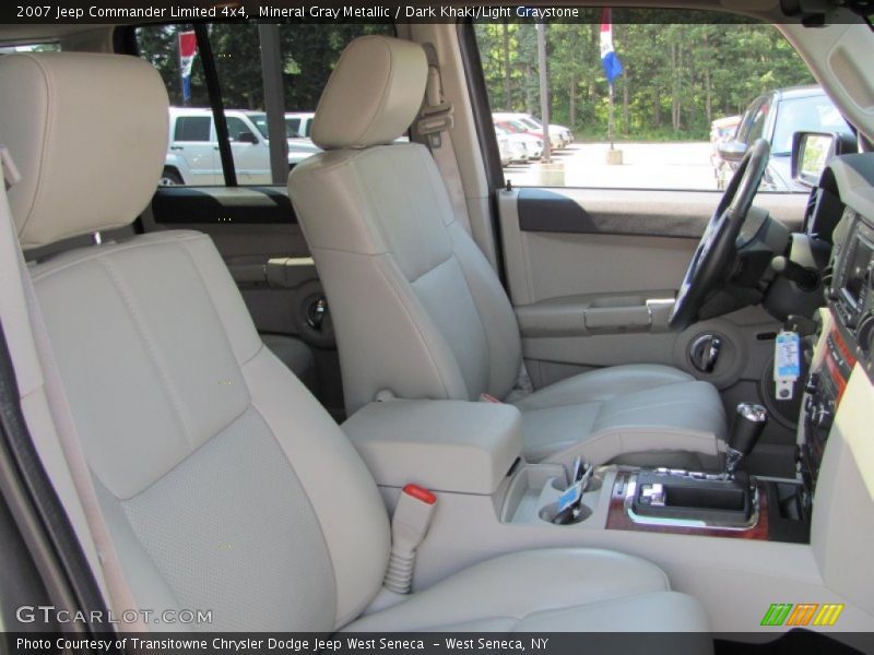 Mineral Gray Metallic / Dark Khaki/Light Graystone 2007 Jeep Commander Limited 4x4