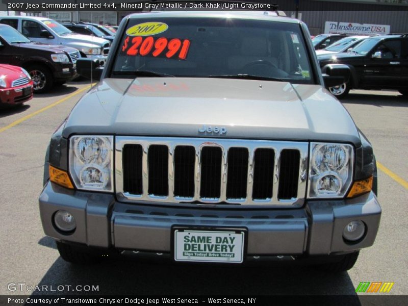 Mineral Gray Metallic / Dark Khaki/Light Graystone 2007 Jeep Commander Limited 4x4
