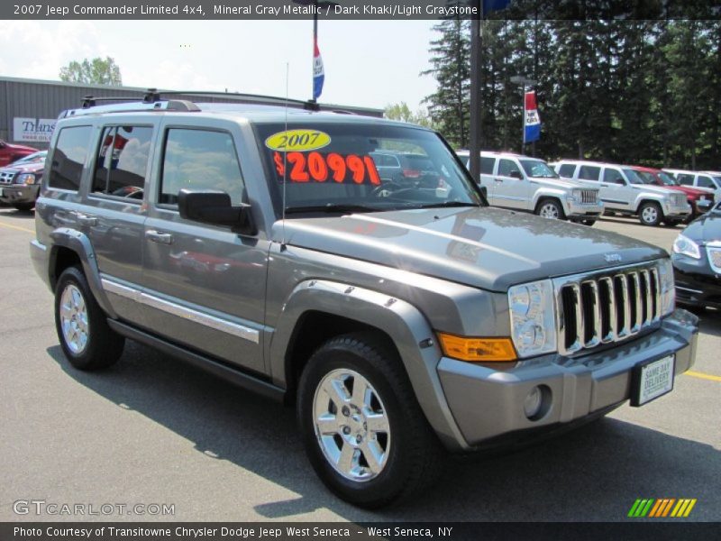Mineral Gray Metallic / Dark Khaki/Light Graystone 2007 Jeep Commander Limited 4x4