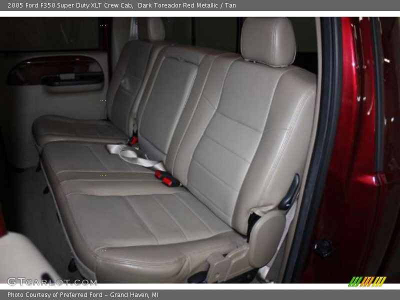 Dark Toreador Red Metallic / Tan 2005 Ford F350 Super Duty XLT Crew Cab