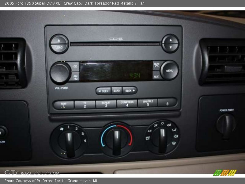 Dark Toreador Red Metallic / Tan 2005 Ford F350 Super Duty XLT Crew Cab