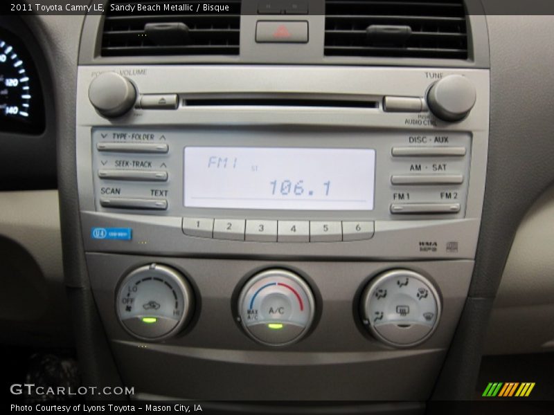 Sandy Beach Metallic / Bisque 2011 Toyota Camry LE