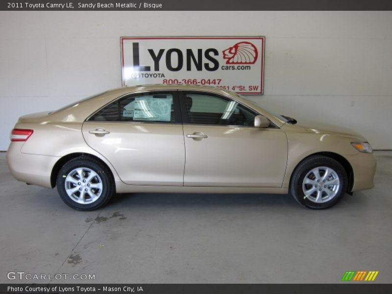 Sandy Beach Metallic / Bisque 2011 Toyota Camry LE