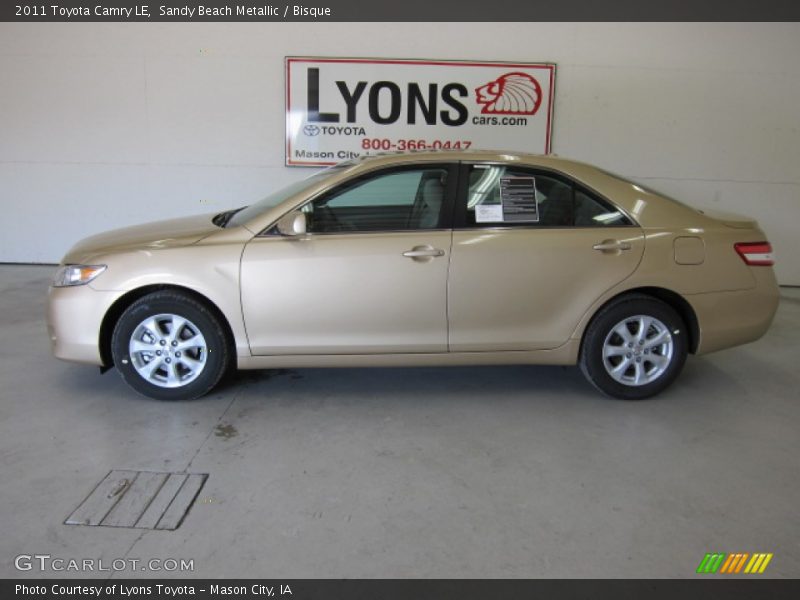 Sandy Beach Metallic / Bisque 2011 Toyota Camry LE