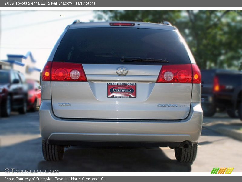 Silver Shadow Pearl / Stone 2009 Toyota Sienna LE