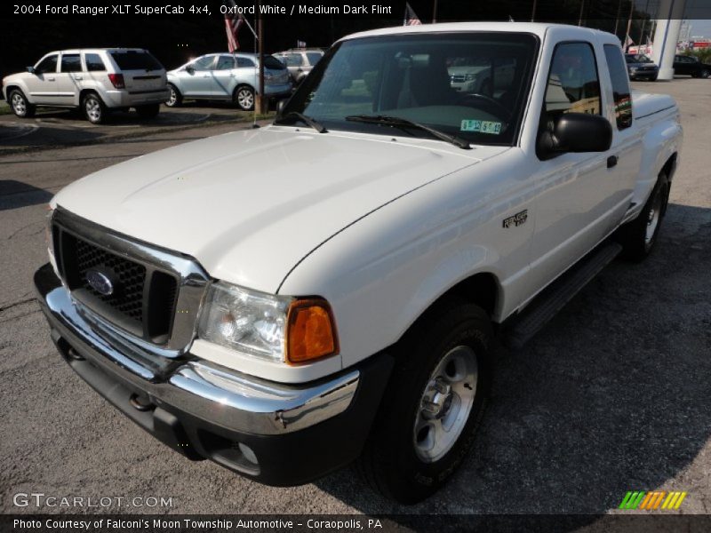 Oxford White / Medium Dark Flint 2004 Ford Ranger XLT SuperCab 4x4