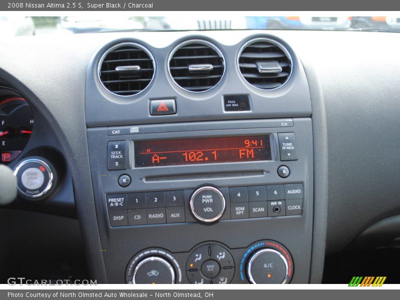 Super Black / Charcoal 2008 Nissan Altima 2.5 S