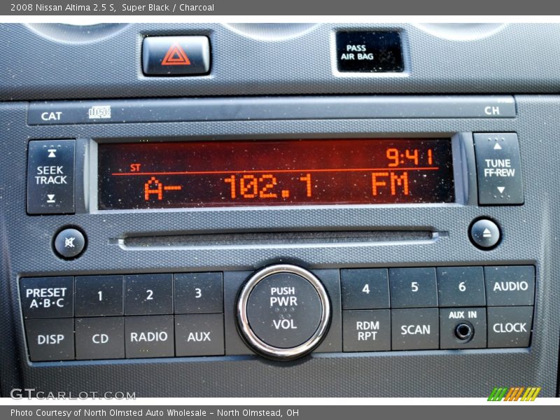 Super Black / Charcoal 2008 Nissan Altima 2.5 S