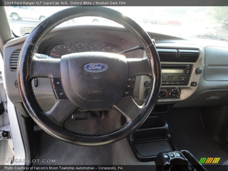 Oxford White / Medium Dark Flint 2004 Ford Ranger XLT SuperCab 4x4