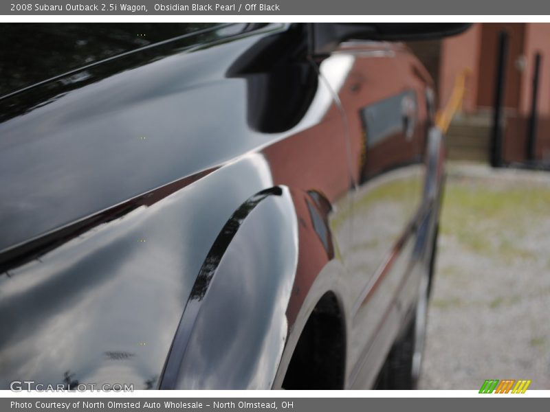 Obsidian Black Pearl / Off Black 2008 Subaru Outback 2.5i Wagon