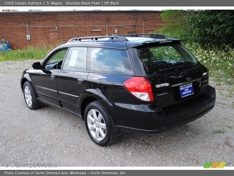 Obsidian Black Pearl / Off Black 2008 Subaru Outback 2.5i Wagon