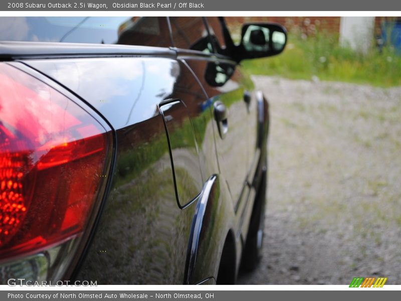 Obsidian Black Pearl / Off Black 2008 Subaru Outback 2.5i Wagon