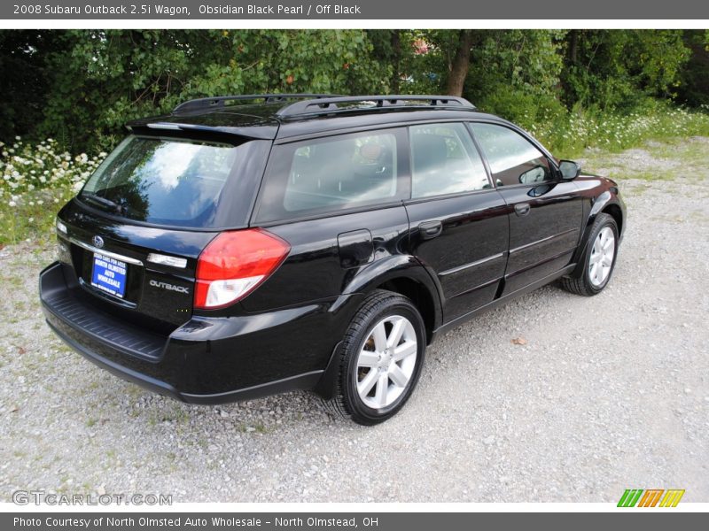 Obsidian Black Pearl / Off Black 2008 Subaru Outback 2.5i Wagon