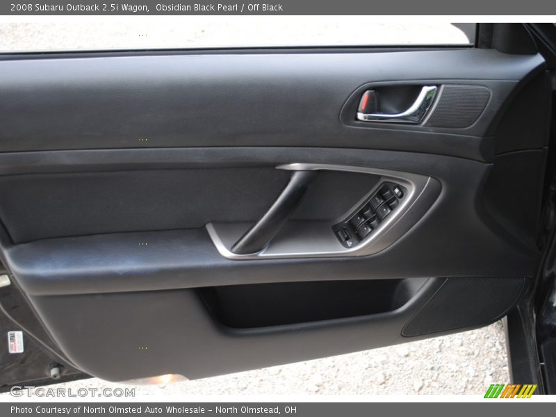 Obsidian Black Pearl / Off Black 2008 Subaru Outback 2.5i Wagon