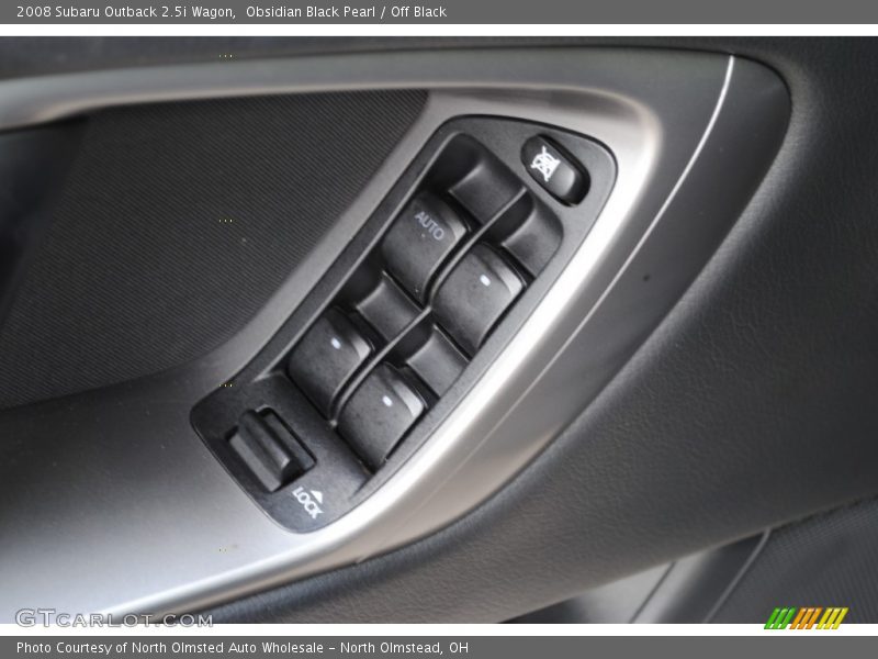 Obsidian Black Pearl / Off Black 2008 Subaru Outback 2.5i Wagon