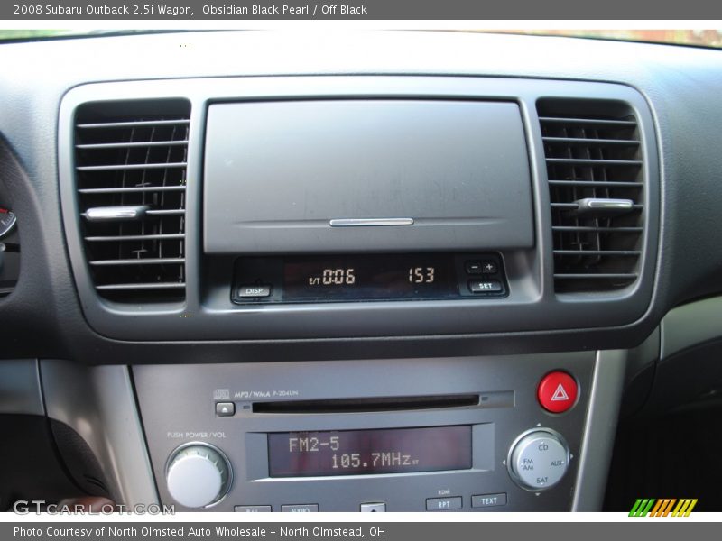 Obsidian Black Pearl / Off Black 2008 Subaru Outback 2.5i Wagon