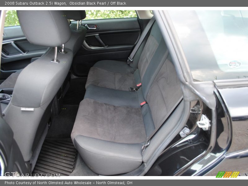 Obsidian Black Pearl / Off Black 2008 Subaru Outback 2.5i Wagon