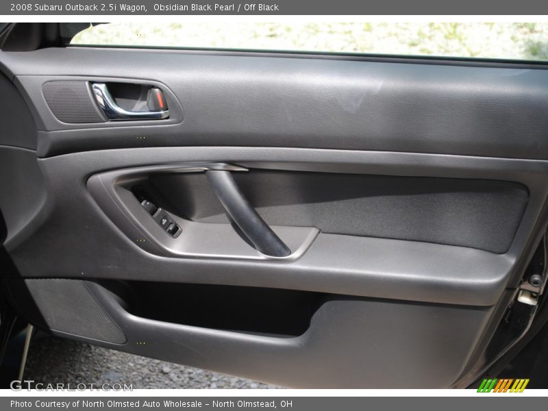 Obsidian Black Pearl / Off Black 2008 Subaru Outback 2.5i Wagon