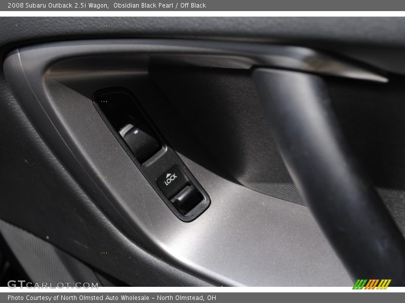 Obsidian Black Pearl / Off Black 2008 Subaru Outback 2.5i Wagon