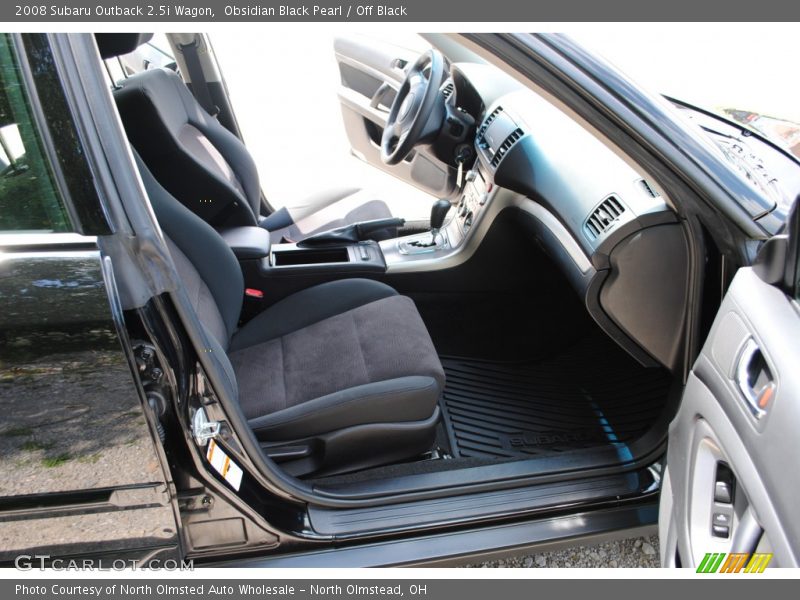 Obsidian Black Pearl / Off Black 2008 Subaru Outback 2.5i Wagon