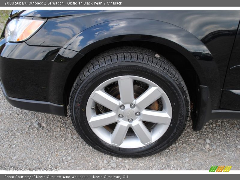 Obsidian Black Pearl / Off Black 2008 Subaru Outback 2.5i Wagon