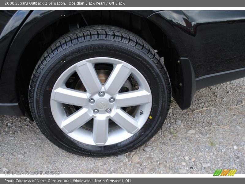 Obsidian Black Pearl / Off Black 2008 Subaru Outback 2.5i Wagon