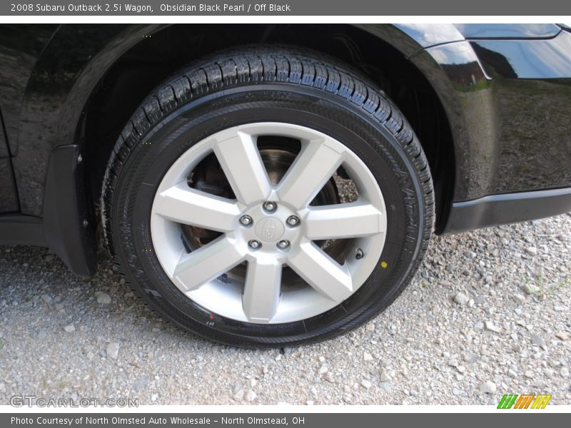 Obsidian Black Pearl / Off Black 2008 Subaru Outback 2.5i Wagon