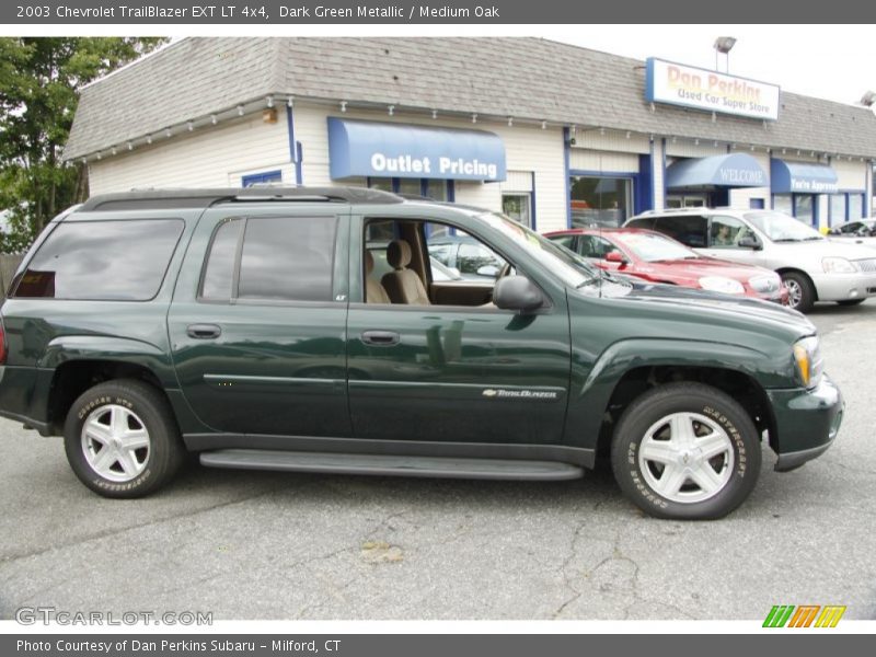 Dark Green Metallic / Medium Oak 2003 Chevrolet TrailBlazer EXT LT 4x4