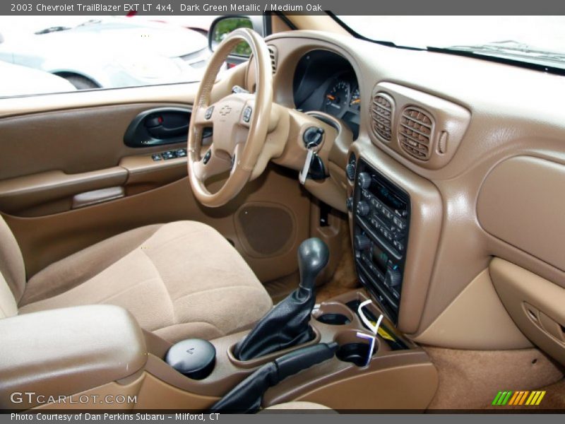 Dark Green Metallic / Medium Oak 2003 Chevrolet TrailBlazer EXT LT 4x4