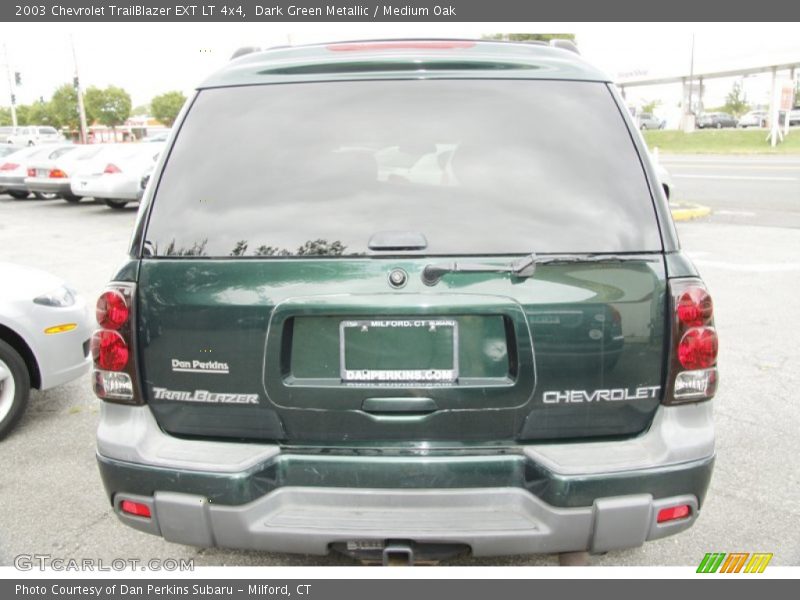 Dark Green Metallic / Medium Oak 2003 Chevrolet TrailBlazer EXT LT 4x4