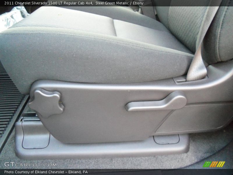 Steel Green Metallic / Ebony 2011 Chevrolet Silverado 1500 LT Regular Cab 4x4